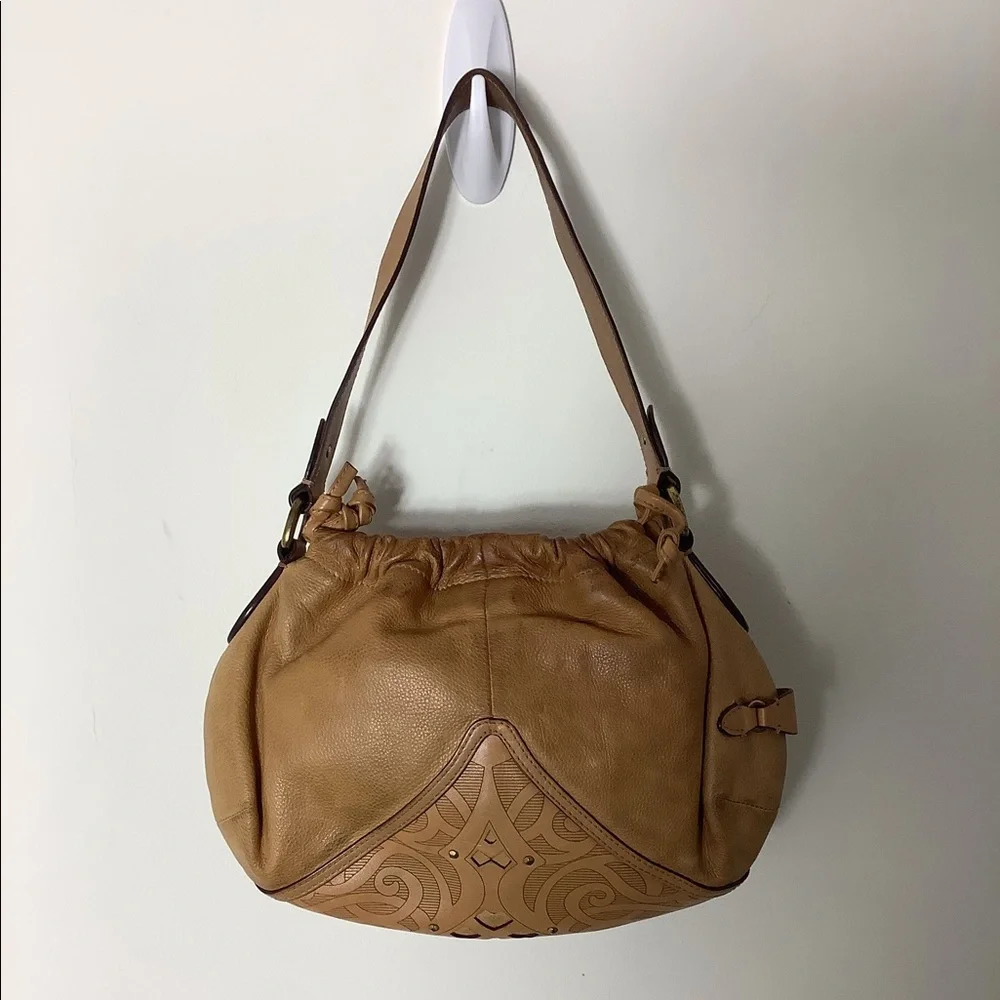 Cole Haan Small Leather Brown Hobo Bag